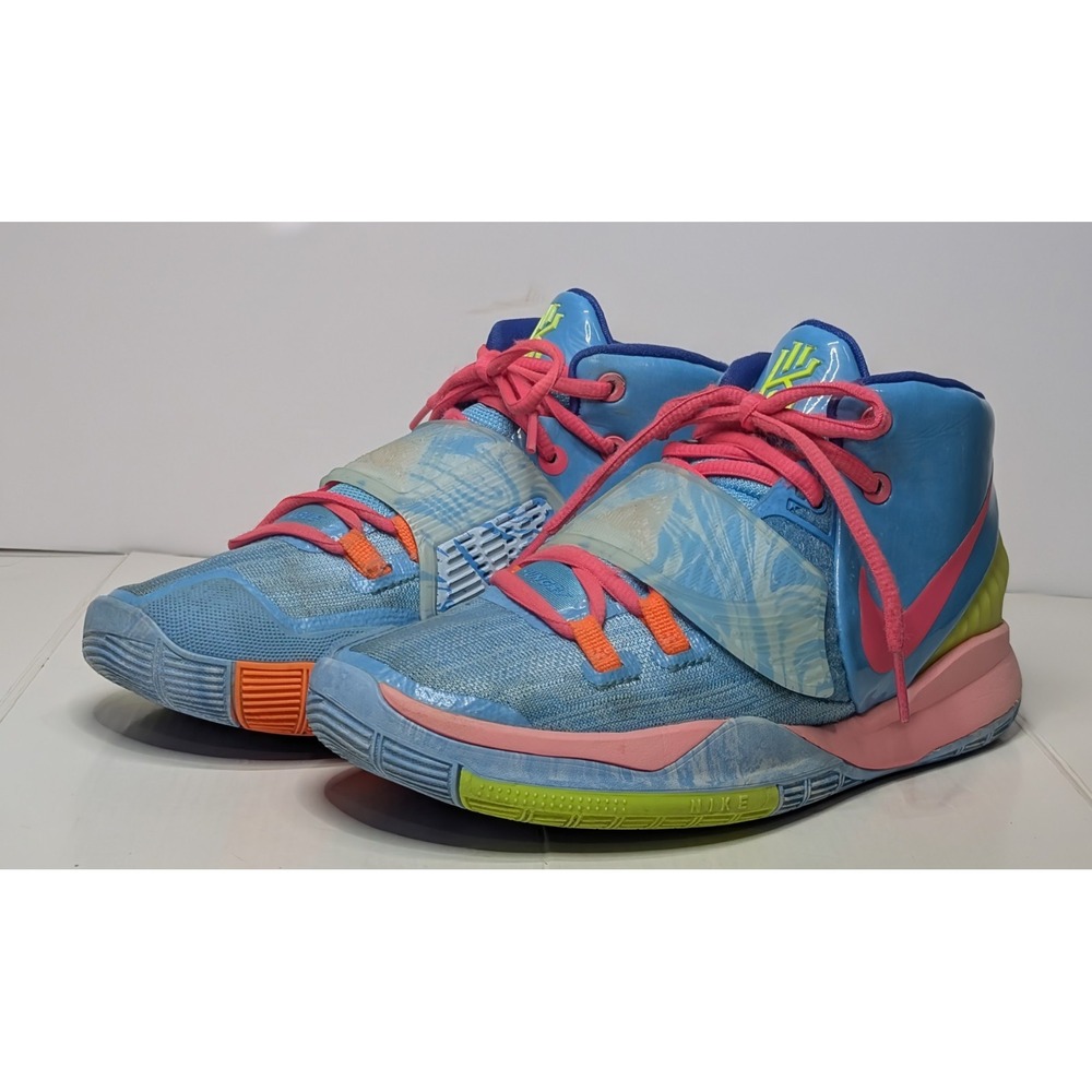 Nike Kyrie 6 Pre-Heat Unite Second To None Blue Pink CZ4686-409 Size 4.5Y Kids